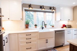 white walnut kitchen